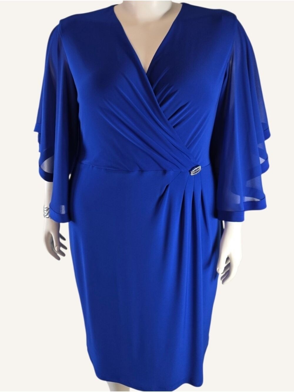 Joseph Ribkoff Royal Blue Wedding Guest Dress Size 20 NWT